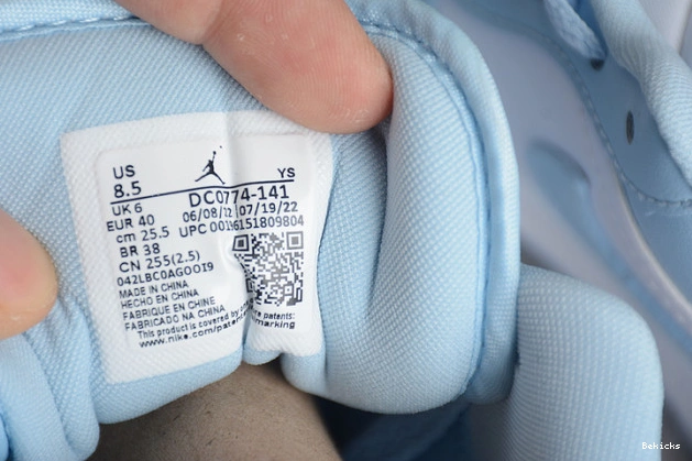 Reps BK 1 jordan ice dc0774-141 blue low white air 1110